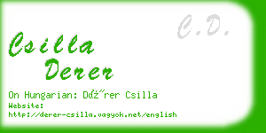 csilla derer business card